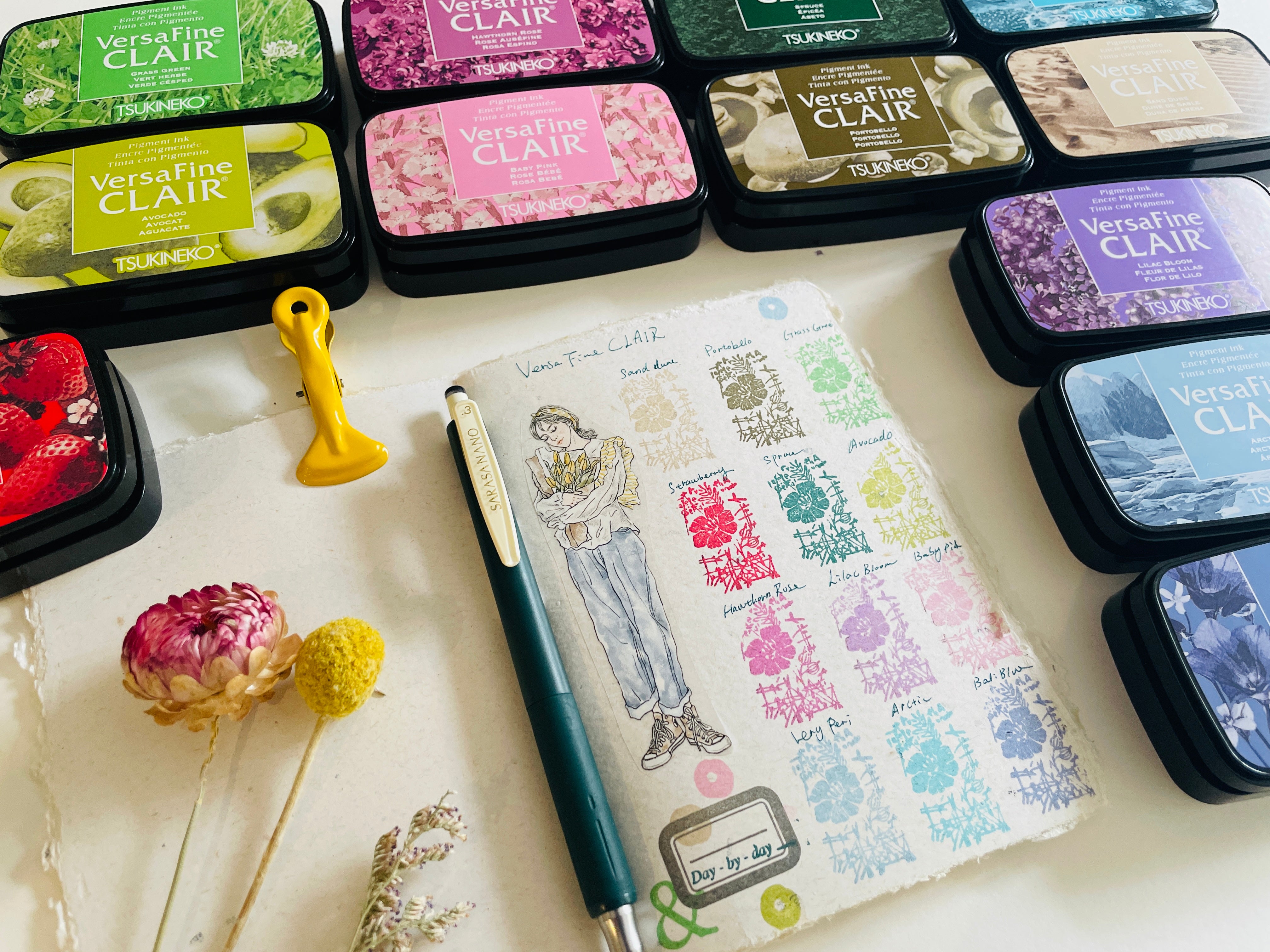 Tsukineko Versafine CLAIR Ink Pads - 12 NEW colors!