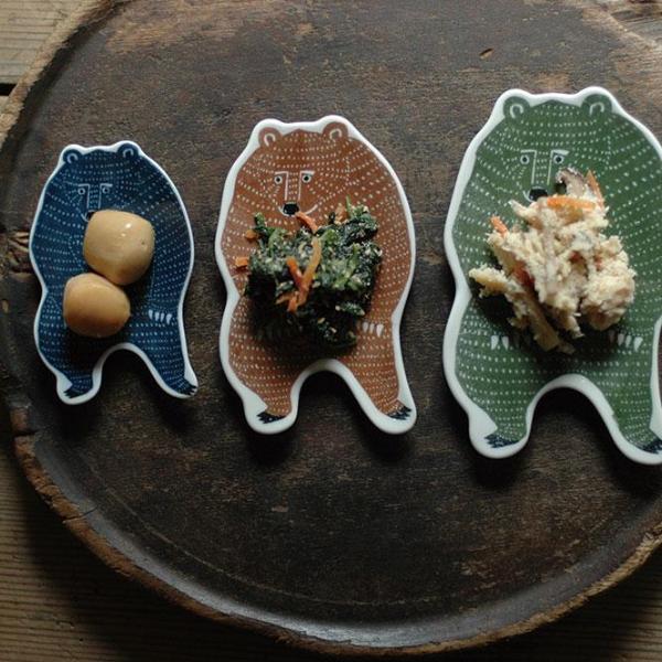 Classiky x KATA KATA Bear Ceramic Tray-niconeco zakkaya