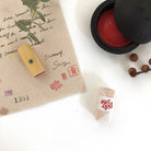 KYUKANDO Yura-No-In Wooden Stamp - Cherry Blossom-niconeco zakkaya