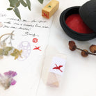 KYUKANDO Yura-No-In Wooden Stamp - Crane-niconeco zakkaya