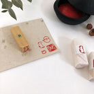 KYUKANDO Yura-No-In Wooden Stamp - Kettle-niconeco zakkaya