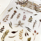 MU Print-On Sticker - Foliage-niconeco zakkaya