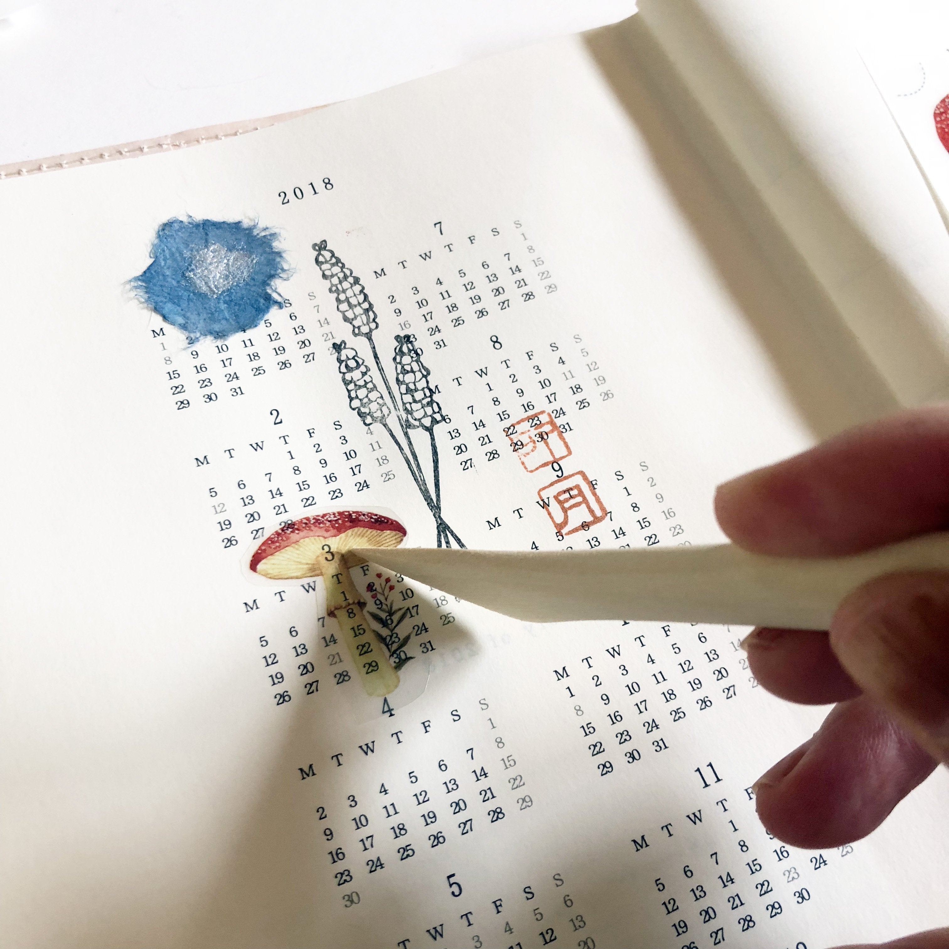 MU Print-On Sticker - Foliage-niconeco zakkaya