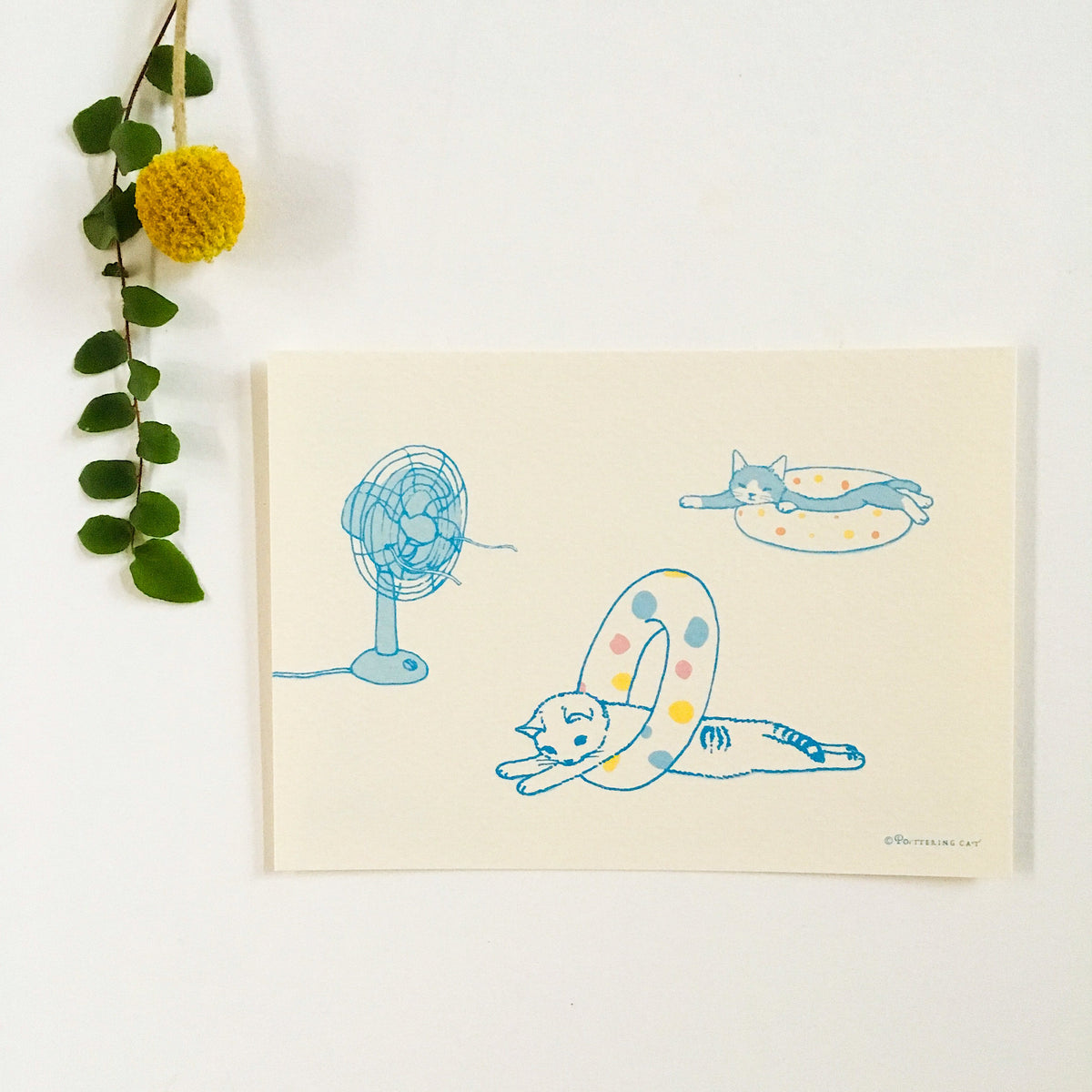 Neko Seasonal Potacard - August (Ukiwa)-niconeco zakkaya