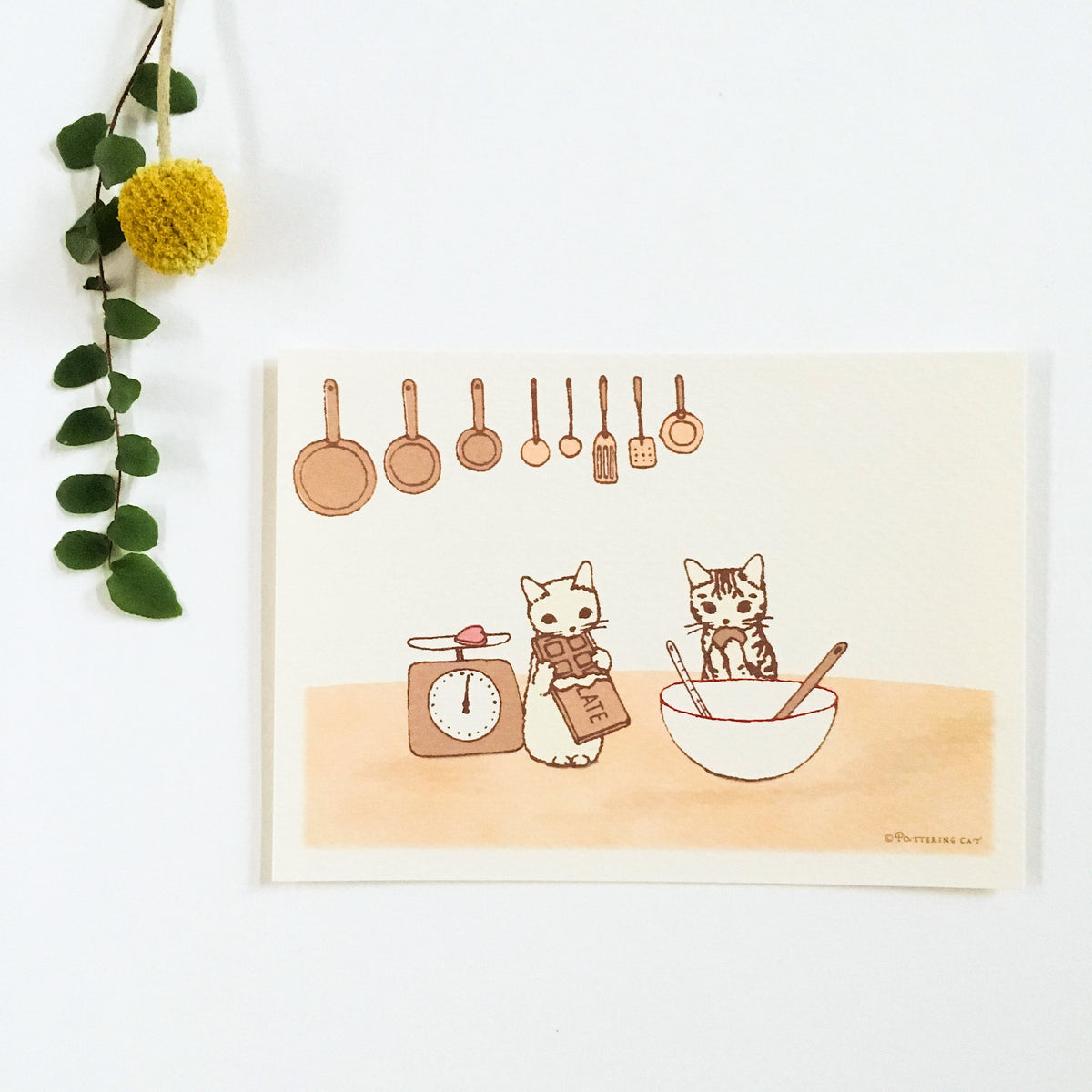 Neko Seasonal Potacard - Febraury(Chocolate)-niconeco zakkaya