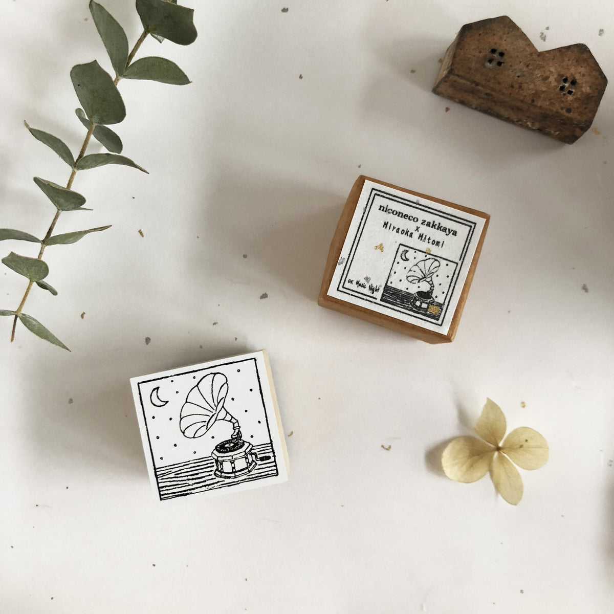 niconeco zakkaya x Hiraoka Hitomi Collabration Rubber Stamp - Music Night-niconeco zakkaya