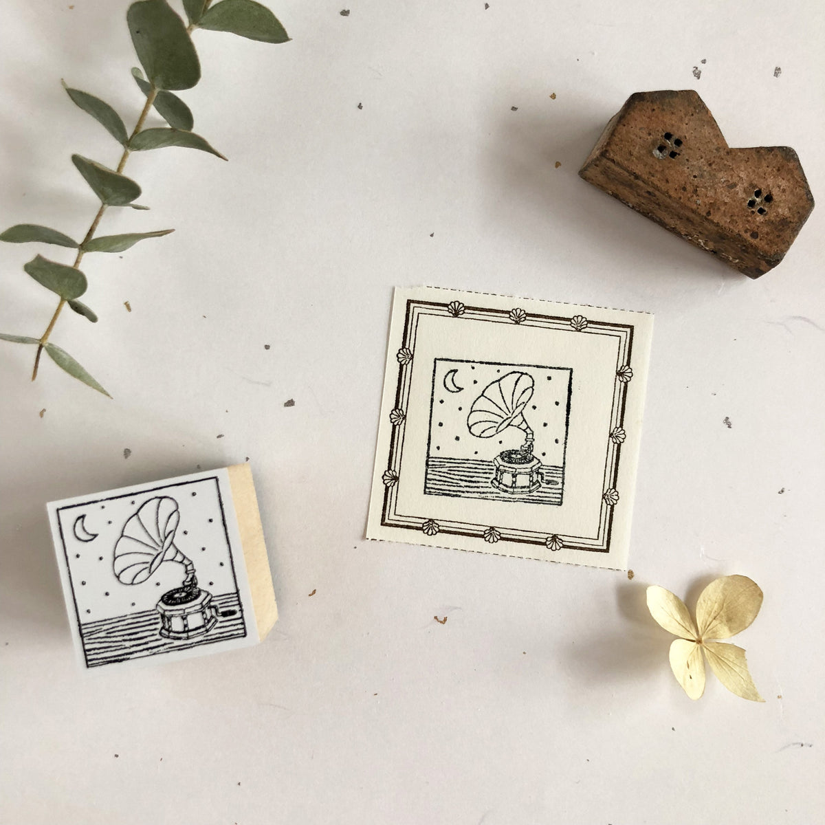 niconeco zakkaya x Hiraoka Hitomi Collabration Rubber Stamp - Music Night-niconeco zakkaya