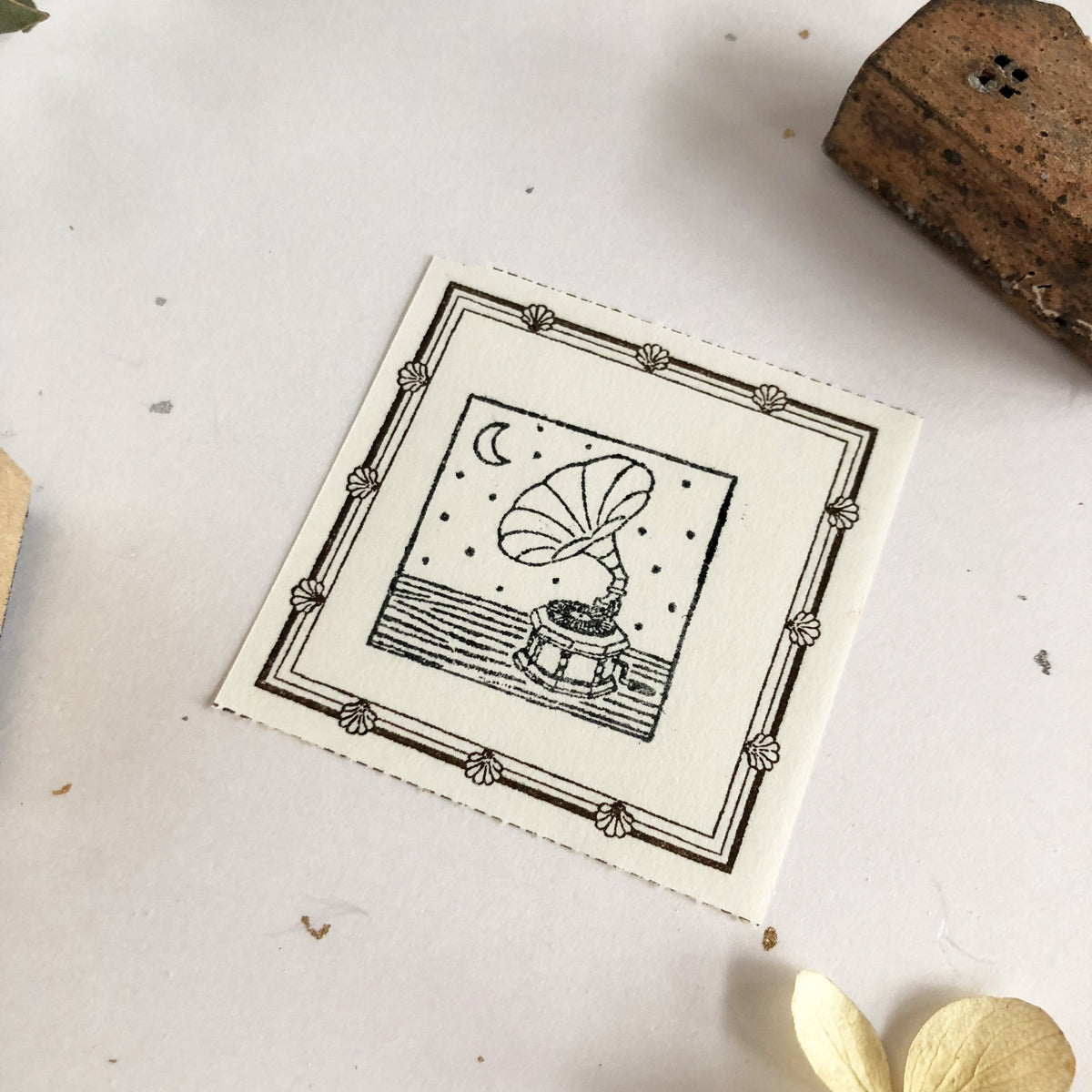 niconeco zakkaya x Hiraoka Hitomi Collabration Rubber Stamp - Music Night-niconeco zakkaya