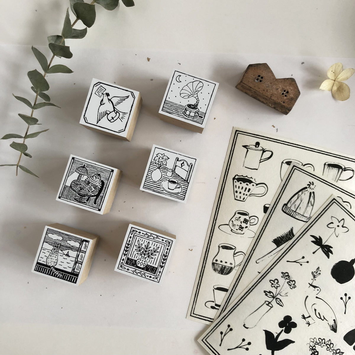 niconeco zakkaya x Hiraoka Hitomi Collabration Rubber Stamp - Music Night-niconeco zakkaya
