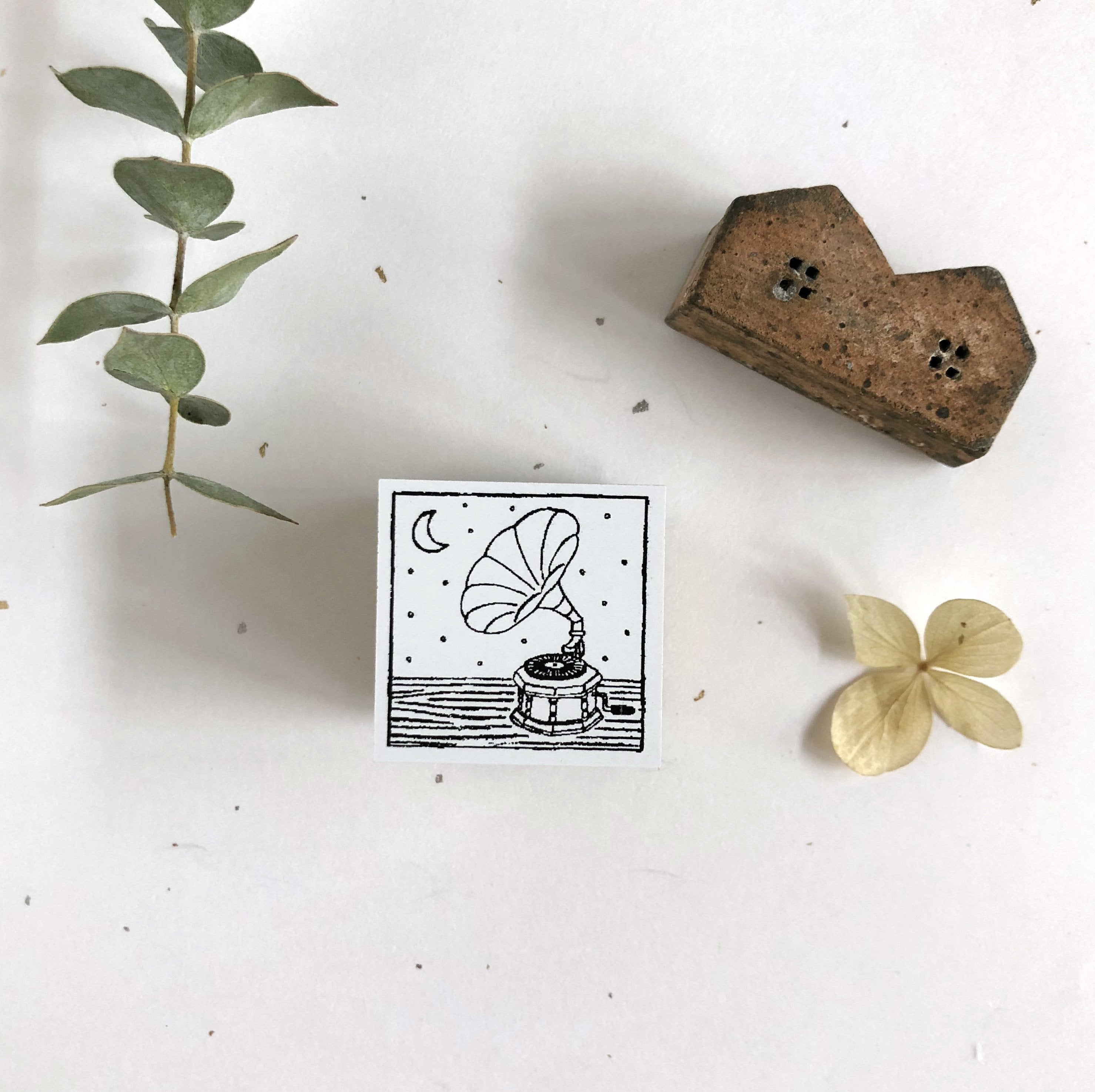 niconeco zakkaya x Hiraoka Hitomi Collabration Rubber Stamp - Music Night-niconeco zakkaya