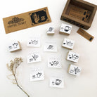 niconeco zakkaya x Hiraoka Hitomi Collabration Rubber Stamp - Olive Leaf-niconeco zakkaya