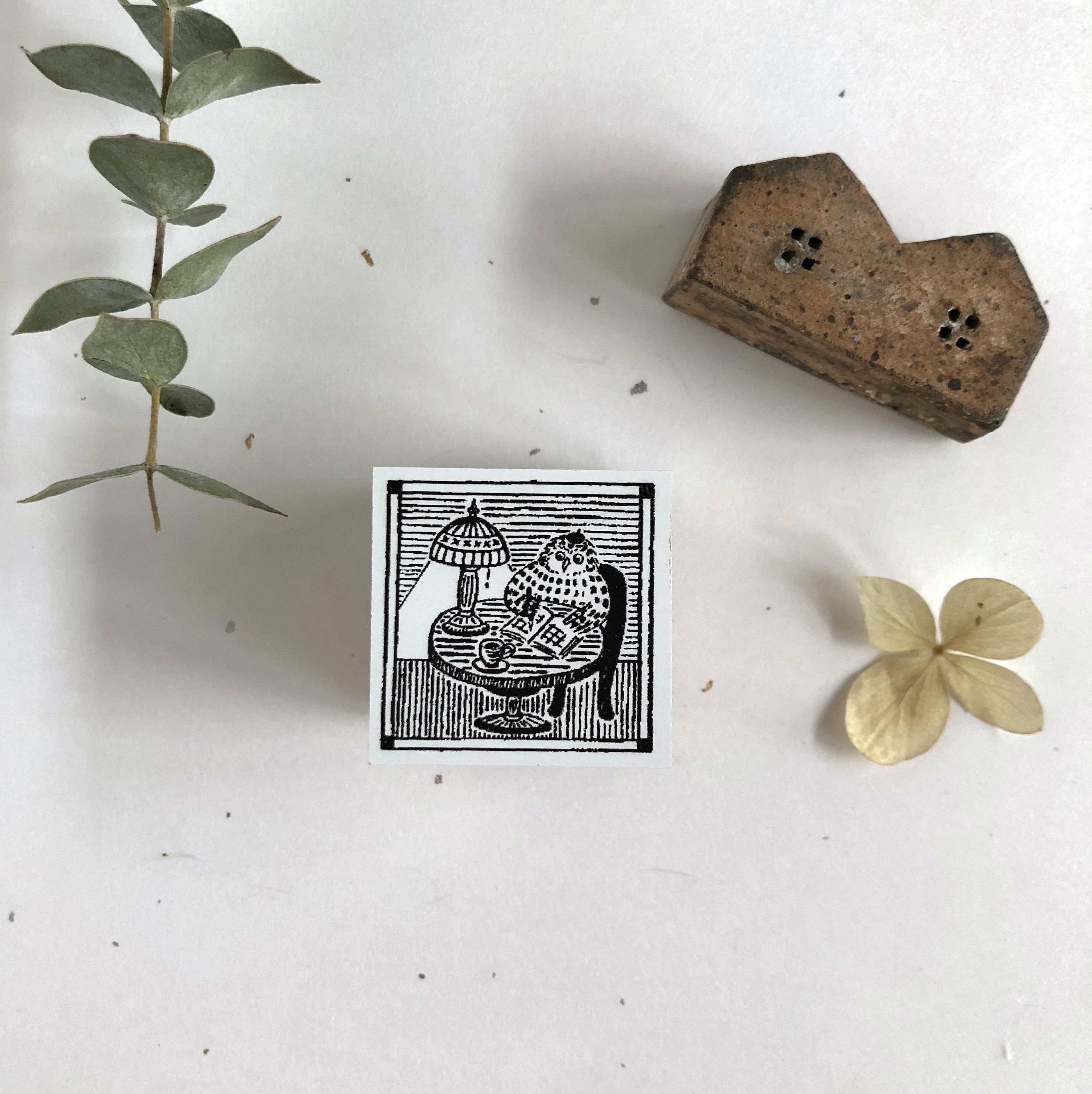 niconeco zakkaya x Hiraoka Hitomi Collabration Rubber Stamp - Quiet Night-niconeco zakkaya