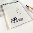 Pottering Cat Marble Tape Notepad-niconeco zakkaya