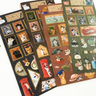 Pottering Cat Stamp Seal Sticker-niconeco zakkaya