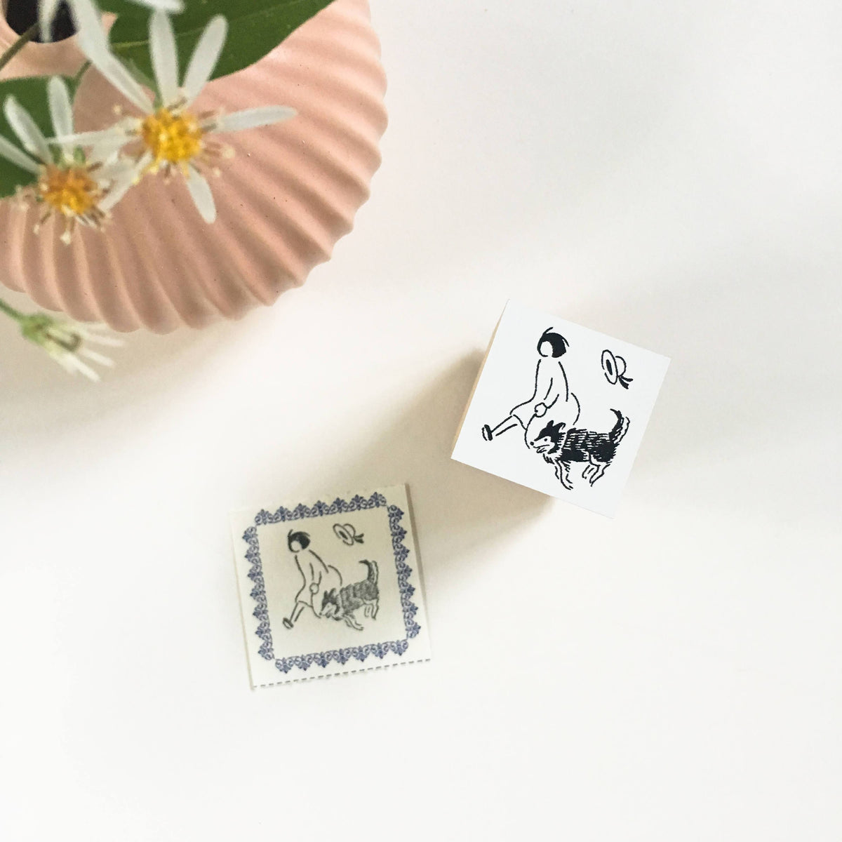 Rakui Hana x niconeco zakkaya Collaboration Stamp - Take a walking-niconeco zakkaya