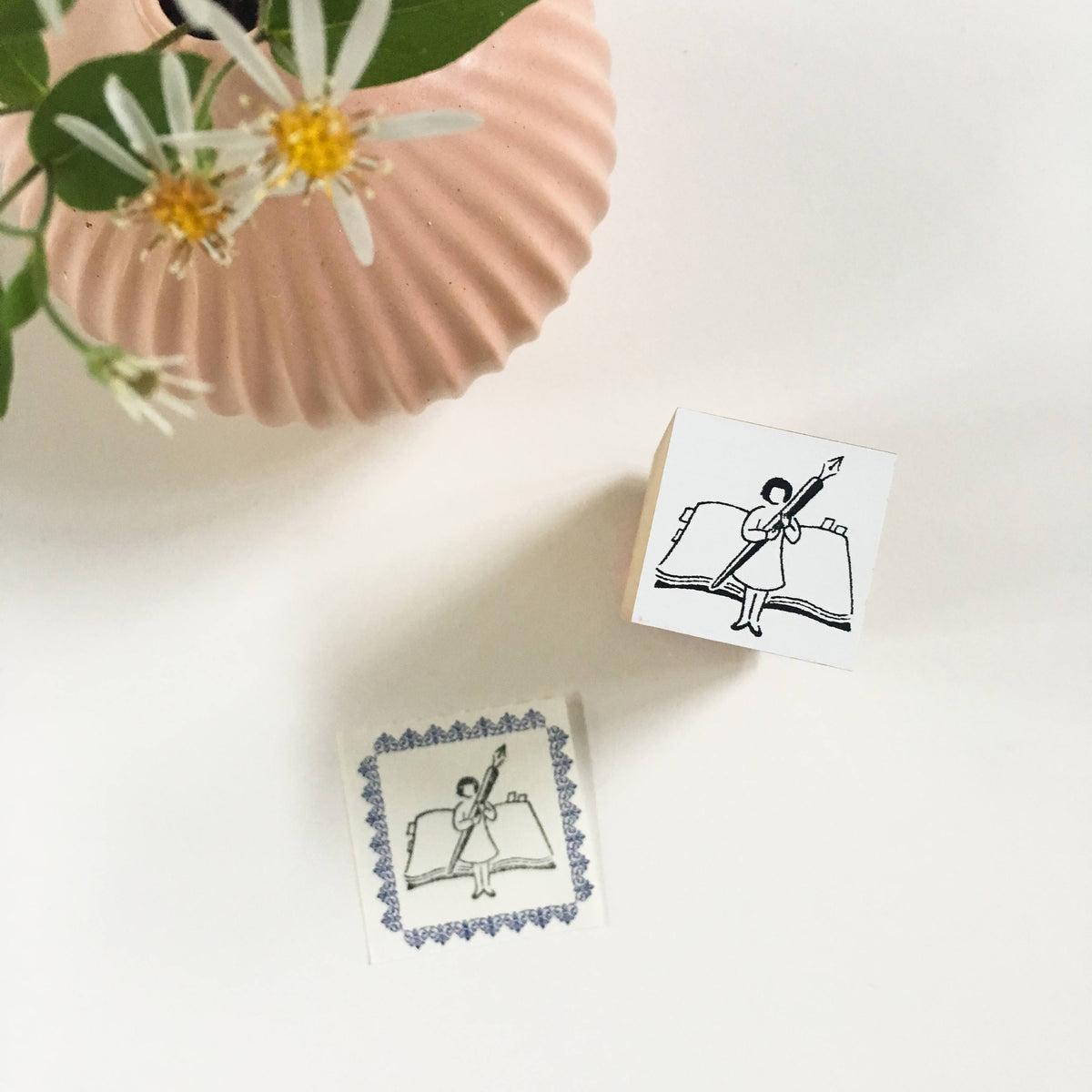 Rakui Hana x niconeco zakkaya Collaboration Stamp - Writing it down-niconeco zakkaya