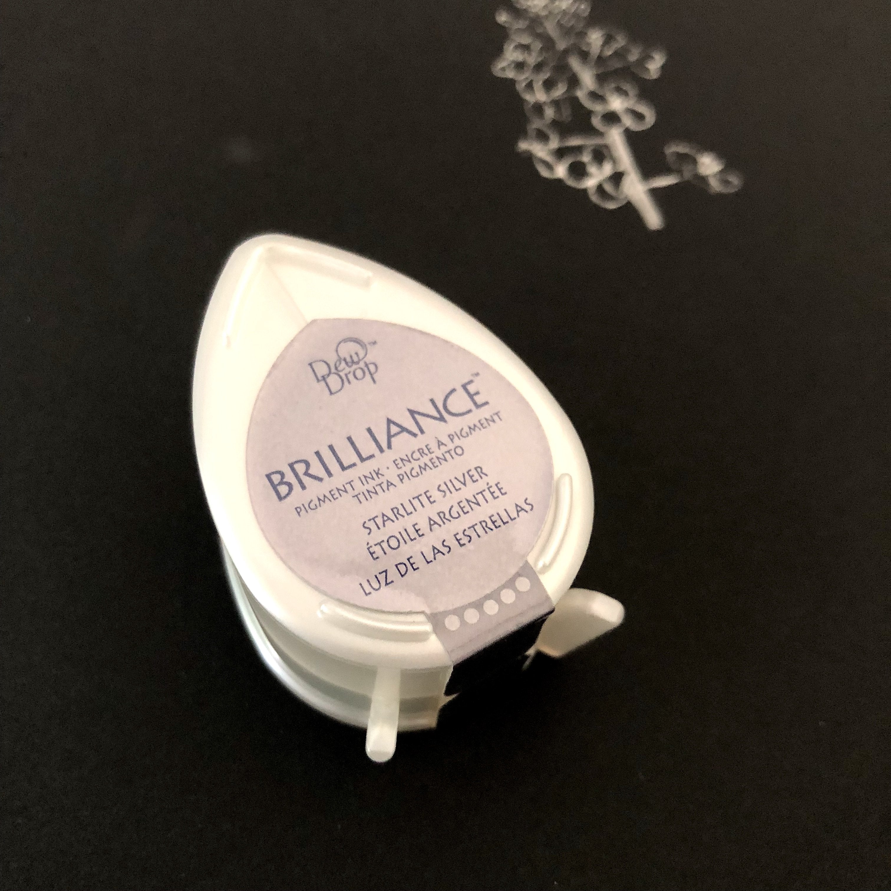Tsukineko Brilliance Dew Drop Ink Pad - Starlite Silver-niconeco zakkaya